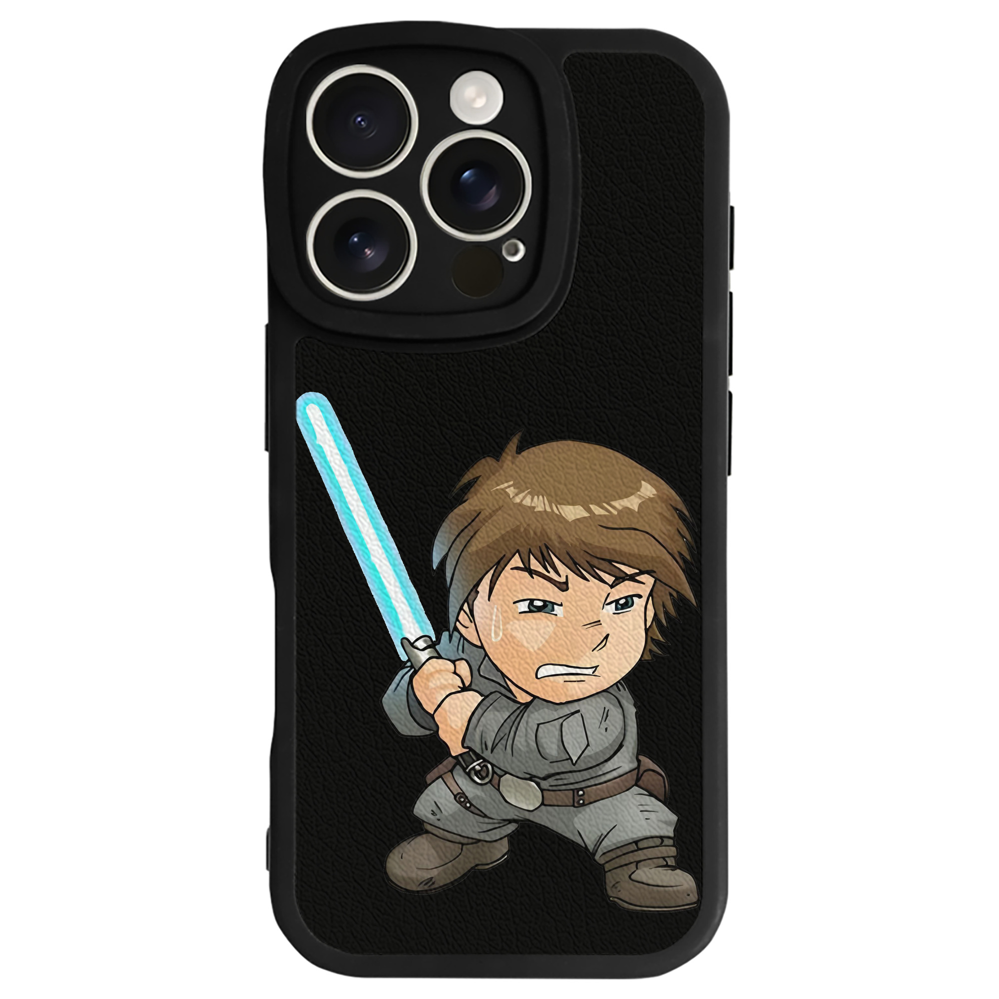 （画像用） スター・ウォーズ Star Wars 【iPhone 16シリーズ対応】シリコンスマホケース（レザー調） 材質：シリコン